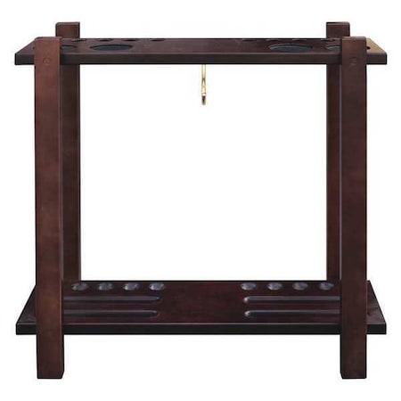 Hathaway Floor Billiard Pool Cue Rack, Mahogany BG2567M