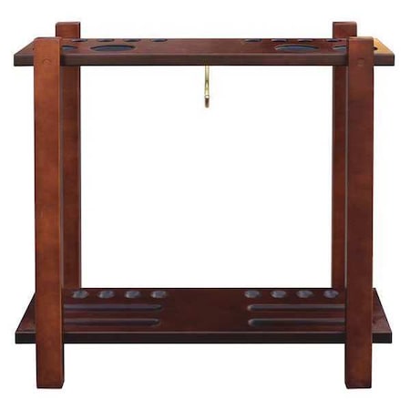 Hathaway Floor Billiard Pool Cue Rack, Walnut BG2567W