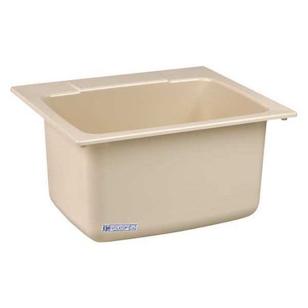 Mustee Utility Sink, 22inx25in, Bone 10BN