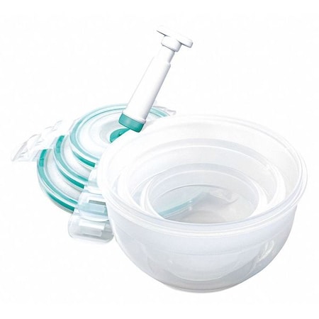 Zevro By Honey-Can-Do Vac N Save, 7 Piece Bowl Set KCH-06090