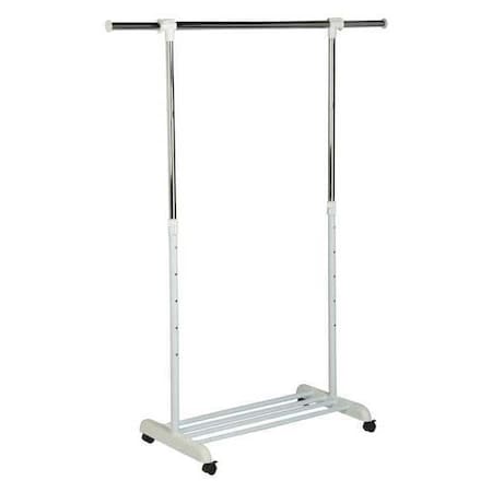 Honey-Can-Do Garment Rack, White/Chrome GAR-03265