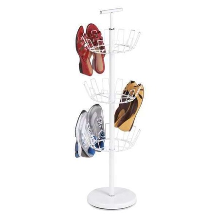 Honey-Can-Do Shoe Tree, 3-Tier, White SHO-01152