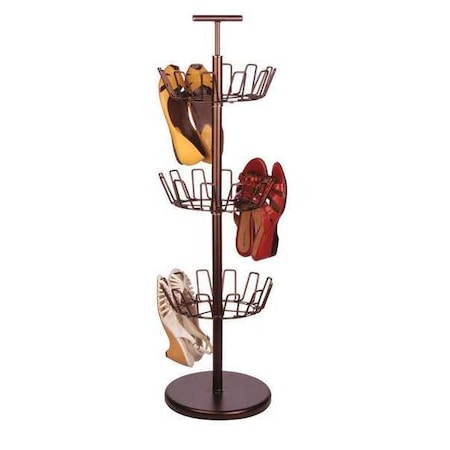 Honey-Can-Do Bronze Shoe Tree, 3-Tier SHO-02220