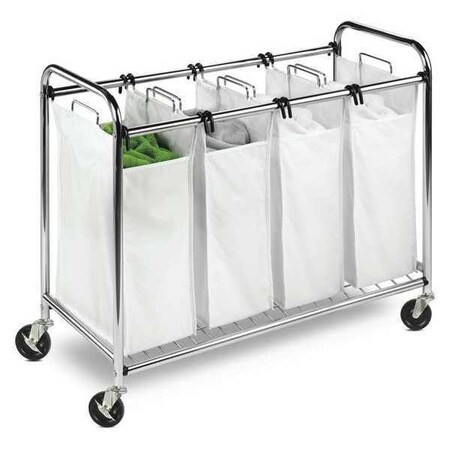 Honey-Can-Do Heavy-Duty Quad Sorter, Chrome SRT-01158