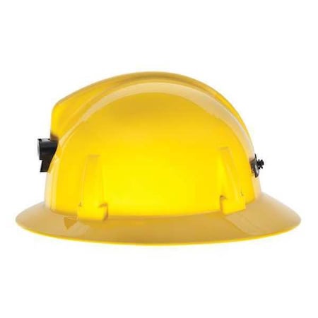 Msa Safety Hard Hat, Topgard, Polycarbonate, Ratchet (4-Point), Type 1, Class E, Yellow 448900