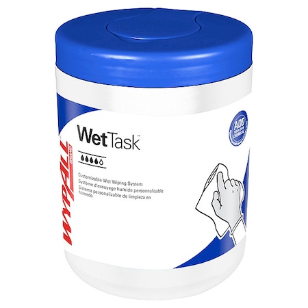 Wypall WypAll Critical Clean WetTask Wipers for Bleach, Disinfectants, and Sanitizers (77320), PK12 77320