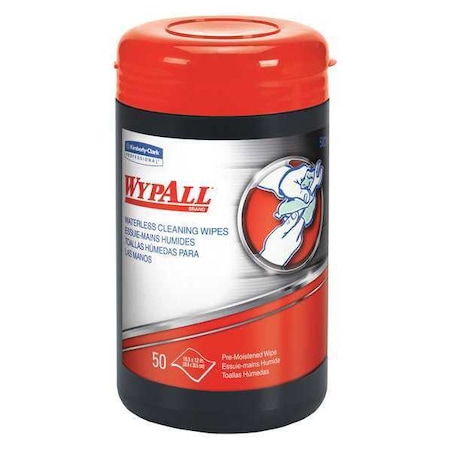 Wypall WypAll PowerClean ProScrub Heavy Duty Wet Towels (58310), Dual Action Cleaning, 9.5" x 12", Canister 58310