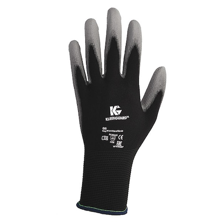 Kleenguard Coated Gloves, Polyurethane, Smooth, Palm, 3 Abrasion Level, Black, XL (10) 60 PK 38729