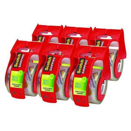 Scotch Packaging Tape, 2 x 800 in., Clear, PK6 145-6