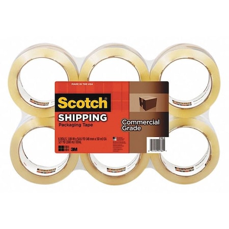 Scotch Performance Packaging Tape, PK6 3750-6