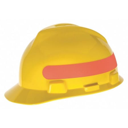 Msa Safety Reflective, Red/Orange  w/ Round Edge, 1 1/4 x 20 10085493