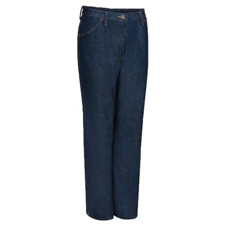 Red Kap Men's 6P54Pw0 Pre-Wash Indigo Denim Jeans, 32 in, Indigo, Cotton PD54PW 32 32