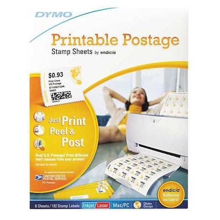 Dymo White Printable Postage Labels, Pk192 92980
