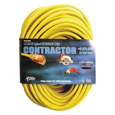 Southwire 100 ft. 12/3 Vinyl Extension Cord SJTW 172-02589-0002