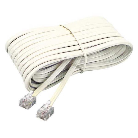 Softalk Telephone Extension Cord, 25 ft., Ivory 04020
