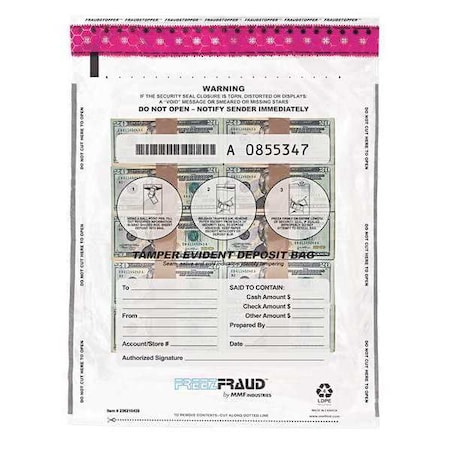 Mmf Industries FREEZFraudBags, 100, PK100 236210420