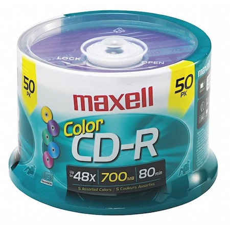 Maxell CDR,700MB,80,CLR,50 Spindle