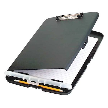 Zoro Select 8-1/2" x 11" Storage Clipboard 1/2", Charcoal 83303