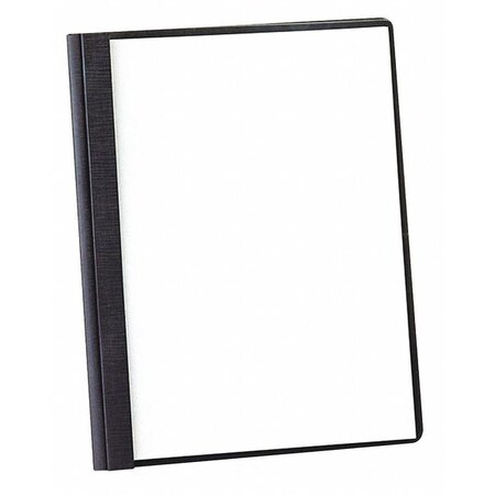 Oxford Clear Front Report Cover 8-1/2 x 11", Black, Pk5 50406