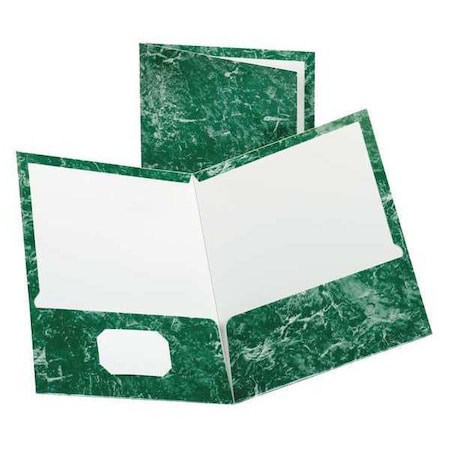 Oxford Two Pocket Folder, Emerald, PK25 51617