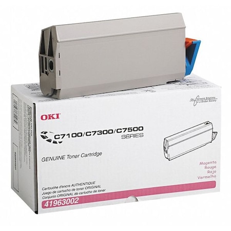 Oki Toner, 10,000Page-Yield, Magenta 41963002