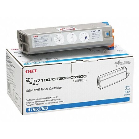 Oki Toner, 10,000Page-Yield, Cyan 41963003