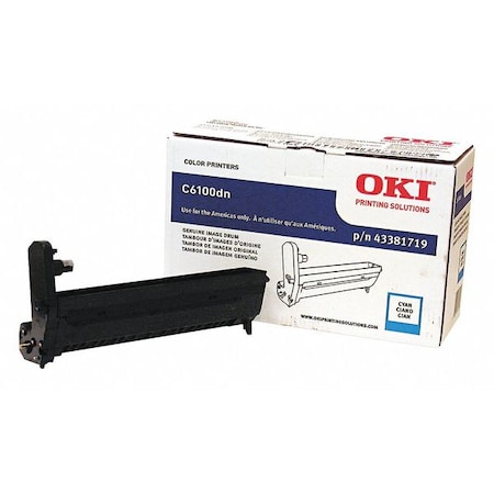 Oki Drum, C6100, Cyan 43381719
