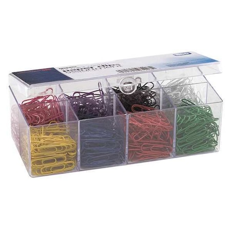 Officemate PlasticCoatedPaperClips, No.2, PK800 OIC-97228