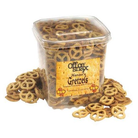 Office Snax Gretzels, Cinnamon/honey, 32oz 00073