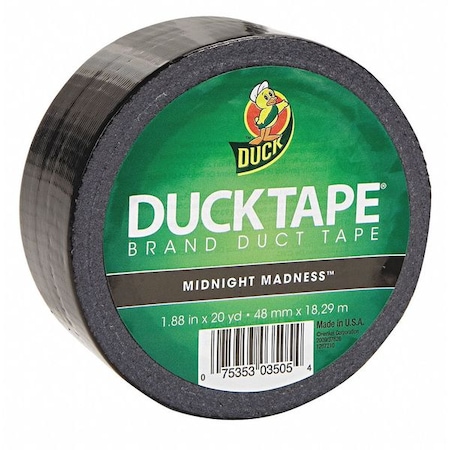 Duck Brand Duct Tape, 1.88 in.x20 yd., Black 392875