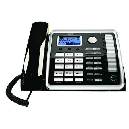 Rca Wireless Phone, 2 Line Speaker, Corded 25260