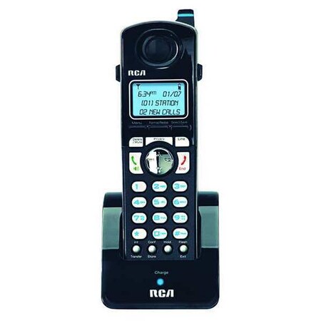Rca Phone, 4-Line, Cordless, Black/Silver H5401RE1