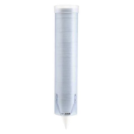 SAN JAMAR Cup Dispenser, 4 to 10oz. Cup Size, Blue C3165TBL