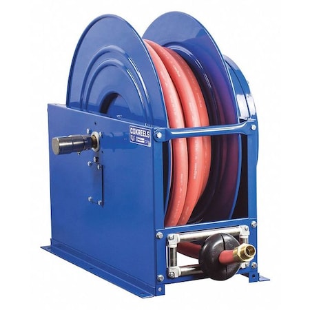 Coxreels Spring Fuel-Hose Reel, 1" Hose Diameter, 75 ft. Length, 300 psi Max. Pressure SLPF-675