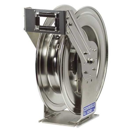 Coxreels Spring Rewind Hose Reel Less Hose, 3/8" Hose Diameter, 100 ft. Length, 3000 psi Max. Pressure TMPL-N-3100-SS