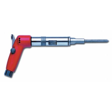 Chicago Pneumatic 3/8 Inch Air Chipping Hammer, Flatnose Shank, Stroke 1.77 in, Bore Diameter 0.51 in - 4000 BPM RA1BL
