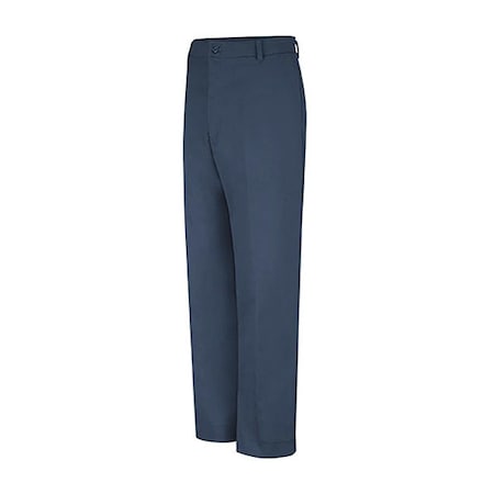 Men's Mens Workpant With Cellphone Pkt, 38 in, Navy, Cotton/Polyester