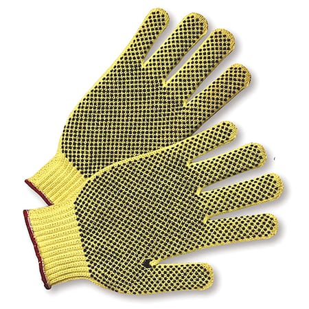 West Chester Protective Gear Cut Resistant Coated Gloves, Cut Level A3 , PVC , Dot , L 12 PK 35KDBSL