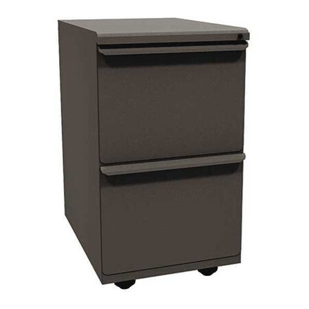 Zapf 15" W Mobile Ped, File, 23\u0022,  Dark Neutral ZSMPFF23_DT