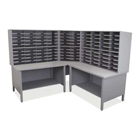 Marvel Mailroom 100 Slot Mailroom Organizer, 2 Storage Shelves UTIL0059/AT