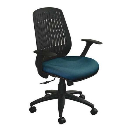 Fermata Wave Flex-Back Chair, Iris/Black WPCOPFB_5820