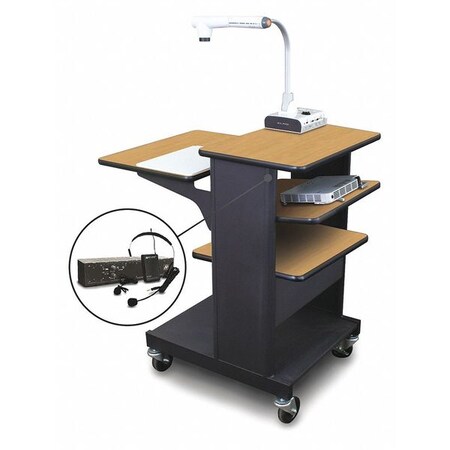 Marvel Vizion Benchmark Cart, Tilting Shelf, Headset MVPSE2432OKDT-TE