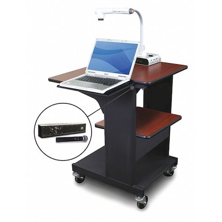 Marvel Vizion Benchmark Cart, Laptop Shelf, Mic MVPSE2432CHDT-LH