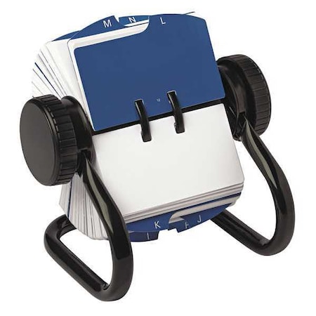 Rolodex Open Rotary Card File, 250 Card, Black 66700