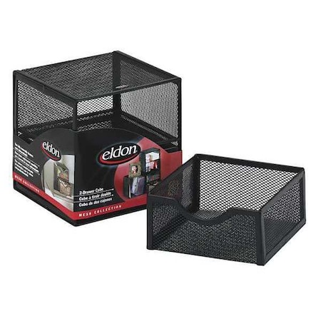 Rolodex Cube Organizer, Wire Mesh, 2 Drawers FG9E5600BLA