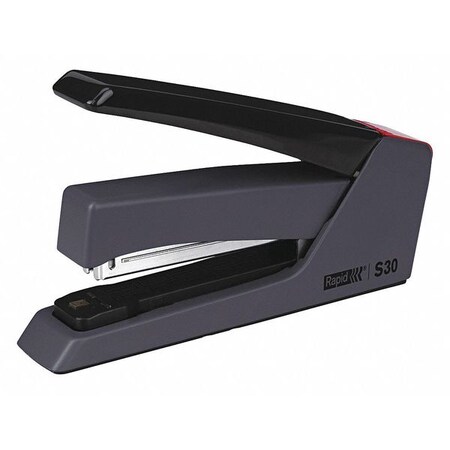 Rapid - Press Less SuperFlatClinch Stapler, 30-Sheet Capacity, Black