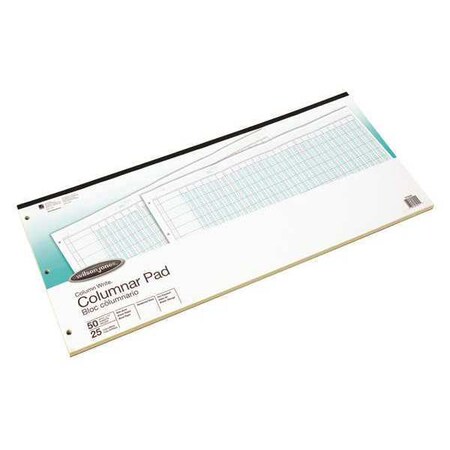 Wilson Jones 11 x 24-1/4" Columnar Pad, 25 Six-Unit Columns WG7225A
