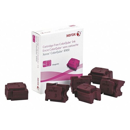 Xerox Ink Stick, 16900 Page-Yield, Magenta, PK6 108R01015