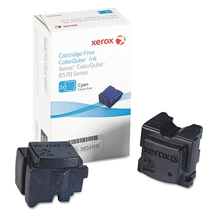 Xerox Solid Ink Stick, 4400 Page-Yield, Cyan, PK2 108R00926