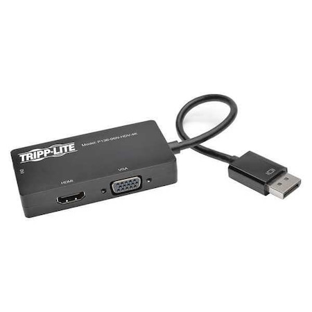 Tripp Lite Converter, Displayport 1.2, VGA, DVI, HDMI P136-06N-HDV-4K